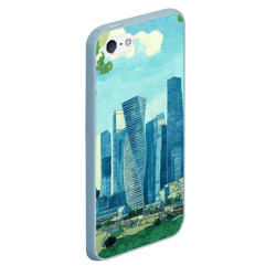 Чехол для iPhone 5/5S матовый Москва-сити Ван Гог - фото 2