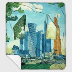 Плед с рукавами Москва-сити Ван Гог