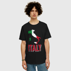 Мужская футболка хлопок Oversize Italy - фото 2