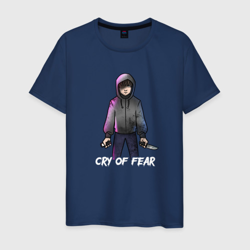 Мужская футболка из хлопка с принтом Simon - Cry of Fear, вид спереди №1