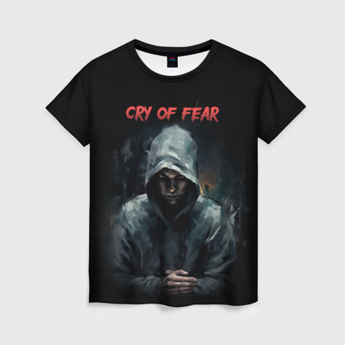 Женская футболка 3D с принтом Cry of Fear - Simon, вид спереди #2