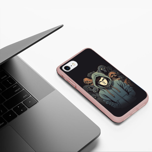 Чехол для iPhone 7/8 матовый с принтом Крик страха, фото #5