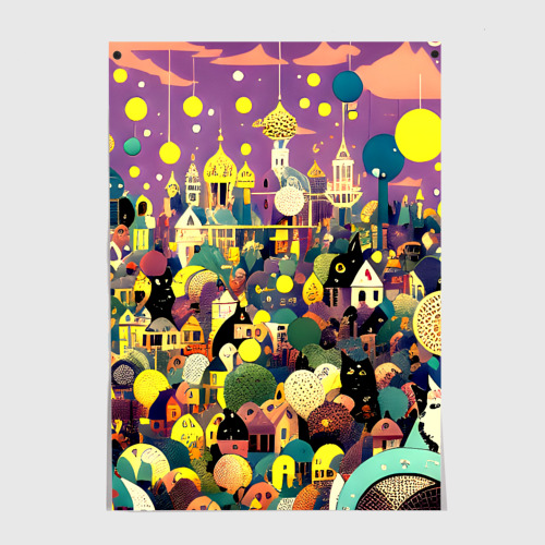 Постер Праздничный город