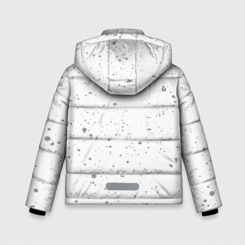 Зимняя куртка для мальчиков 3D с принтом Pokemon glitch на светлом фоне: по-вертикали, вид сзади #1