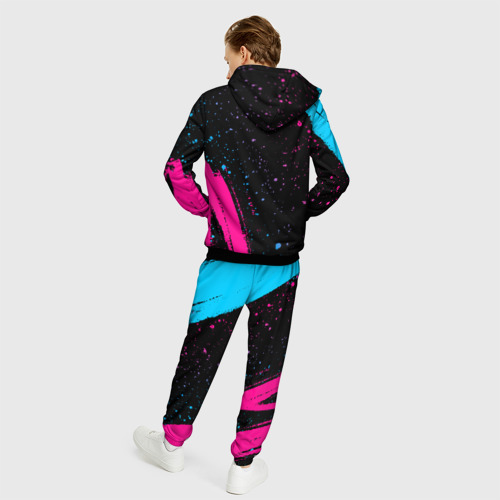 Мужской костюм 3D Code Geass - neon gradient: надпись, символ, цвет черный - фото 4