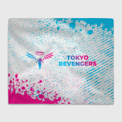 Tokyo Revengers neon gradient style: надпись и символ – Плед 3D с принтом купить со скидкой в -14%