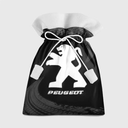 Подарочный 3D мешок Peugeot Speed на темном фоне со следами шин