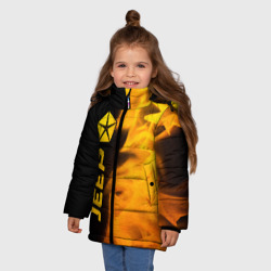 Зимняя куртка для девочек 3D Jeep - gold gradient: по-вертикали - фото 2
