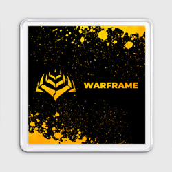 Магнит 55*55 Warframe - gold gradient: надпись и символ