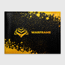 Обложка для студенческого билета Warframe - gold gradient: надпись и символ