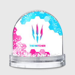 Игрушка Снежный шар The Witcher neon gradient style