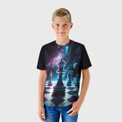 Детская футболка 3D Космические шахматы - фото 2