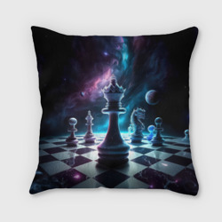 Подушка 3D Космические шахматы