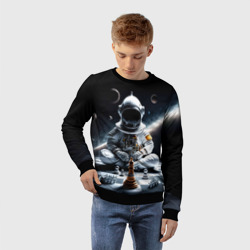 Детский свитшот 3D Космонавт и шахматы - фото 2