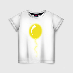 Детская футболка 3D Желтый воздушный шарик