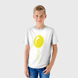 Детская футболка 3D Желтый воздушный шарик - фото 2