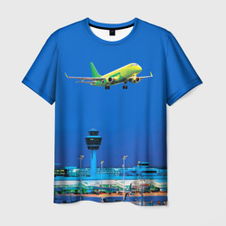 Мужская футболка 3D S7 Боинг 737
