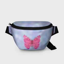 Поясная сумка 3D Розовая бабочка