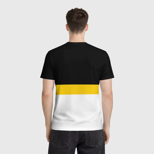 Мужская футболка 3D с принтом Мы Русские, с нами Бог, вид сзади #2