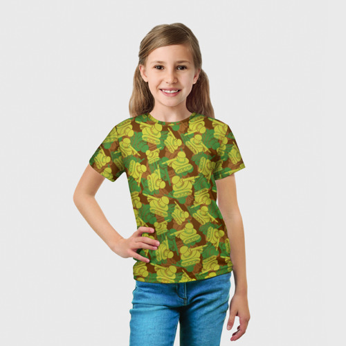Детская футболка 3D Танчики - камуфляж, цвет 3D печать - фото 5