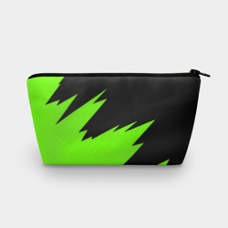 Косметичка 3D Черно-зеленый узор