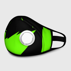 Маска из неопрена Черно-зеленый узор