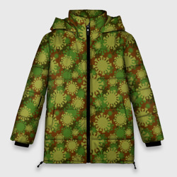 Женская зимняя куртка Oversize Вирус - камуфляж