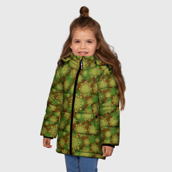 Зимняя куртка для девочек 3D Вирус - камуфляж - фото 2