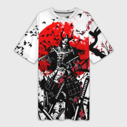 Платье-футболка 3D Bushido warrior