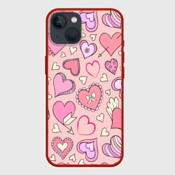 Many many hearts  – Чехол для iPhone 13 с принтом купить
