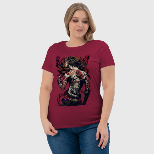 Женская футболка хлопок с принтом Japan demon, фото #4