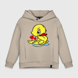 Детское худи Oversize хлопок Duckling hearts