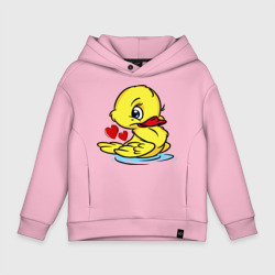 Детское худи Oversize хлопок Duckling hearts