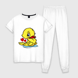 Женская пижама хлопок Duckling hearts