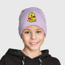 Детская шапка демисезонная Duckling hearts - фото 2