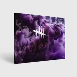 Холст прямоугольный Dead By Daylight Logo Smoke