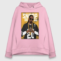 Женское худи Oversize хлопок Snoop dogg с цепями