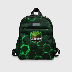 Minecraft Logo Плиты – Детский рюкзак с принтом купить со скидкой в -33%