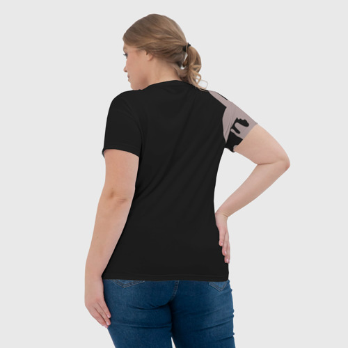 Женская футболка 3D с принтом Gaimin Gladiators Splash, вид сзади #2