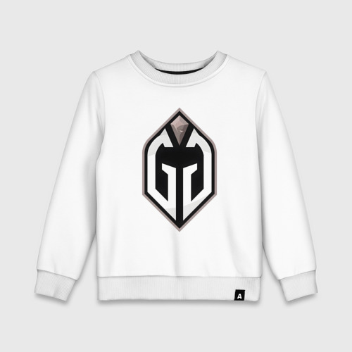 Детский свитшот хлопок Gaimin Gladiators logo, цвет белый