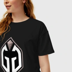 Женская футболка хлопок Oversize Gaimin Gladiators logo - фото 2