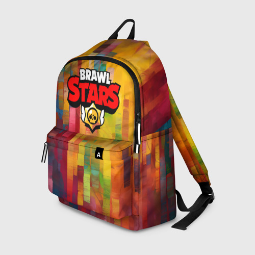 Рюкзак с принтом Brawl Stars Logo Color, вид спереди №1
