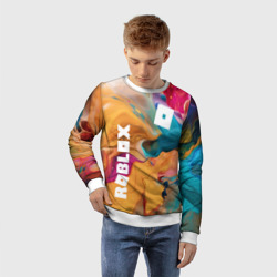 Детский свитшот 3D Roblox Logo Color - фото 2