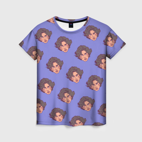 Женская футболка 3D Тимоти Шаламе узор, цвет 3D печать