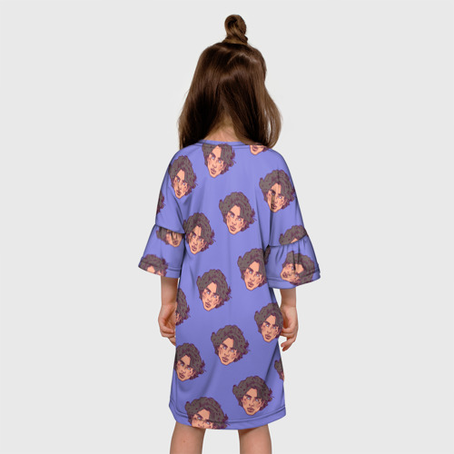 Детское платье 3D Тимоти Шаламе узор, цвет 3D печать - фото 5
