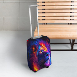 Чехол для чемодана 3D Космический галактический лев - фото 2
