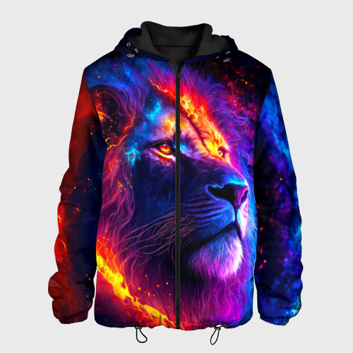Мужская куртка 3D Космический галактический лев, цвет 3D печать