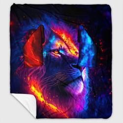 Плед с рукавами Космический галактический лев