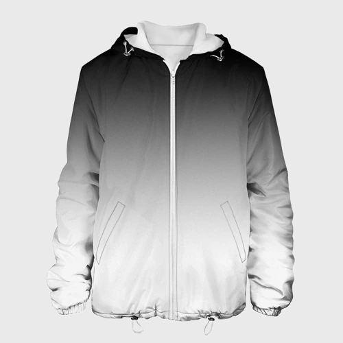 Мужская куртка 3D Black and white gradient