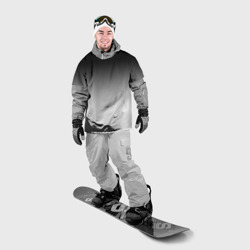 Накидка на куртку 3D Black and white gradient - фото 2